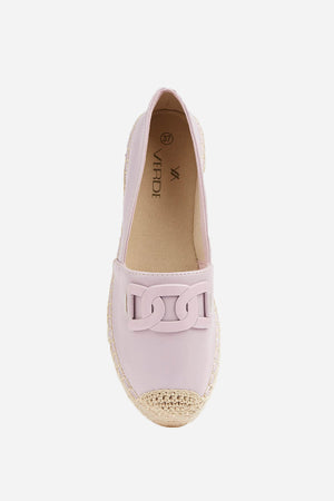 Espadrilles in ecopelle dettaglio catena | VERDE FASHION