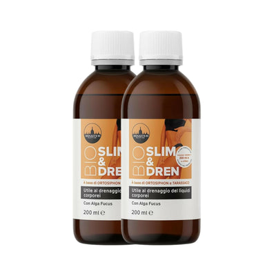 Bio Slim & Dren 400ml – Elisir Drenante ai Tre Estratti – Formula Vegetale Concentrata per Leggerezza e Detox – Senza Glutine