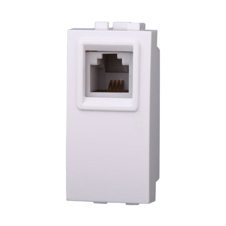 CONNETTORE RJ11 TELEFONO - COMPATIBILE LIVING BIANCA