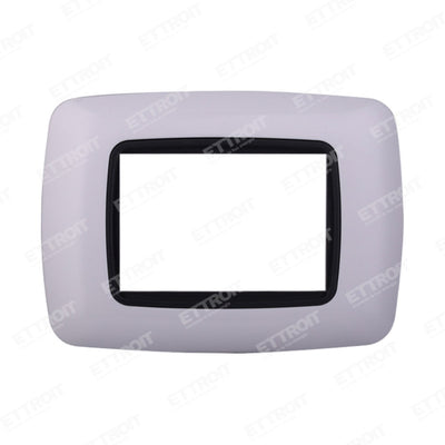 PLACCA PLASTICA 3P BOMBATA BIANCA | LN88301 - ElettroWatt.eu