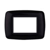 PLACCA PLASTICA 3P BOMBATA NERO - ElettroWatt.eu