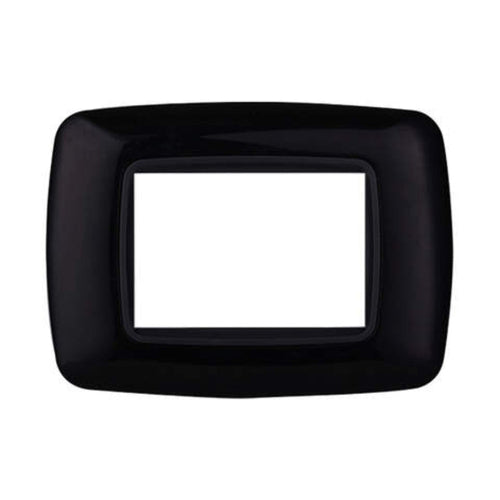 PLACCA PLASTICA 3P BOMBATA NERO - ElettroWatt.eu