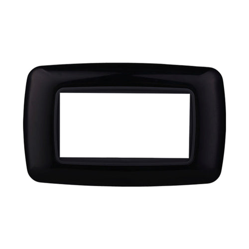 PLACCA PLASTICA 4P BOMBATA NERO