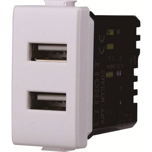 PRESA USB 2 POSTI 2.1AMH - MATIX