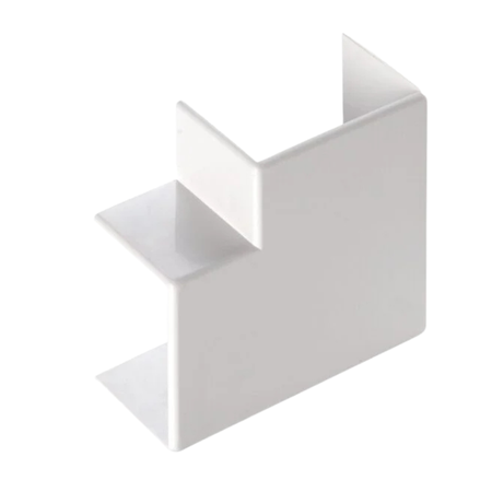 Angolo piano per canale dim. 60x17 bianco