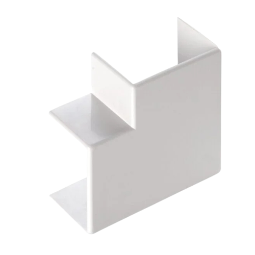 Angolo piano per canale dim. 60x17 bianco
