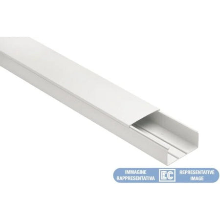Canale portacavi dim. 100x40 bianco-P