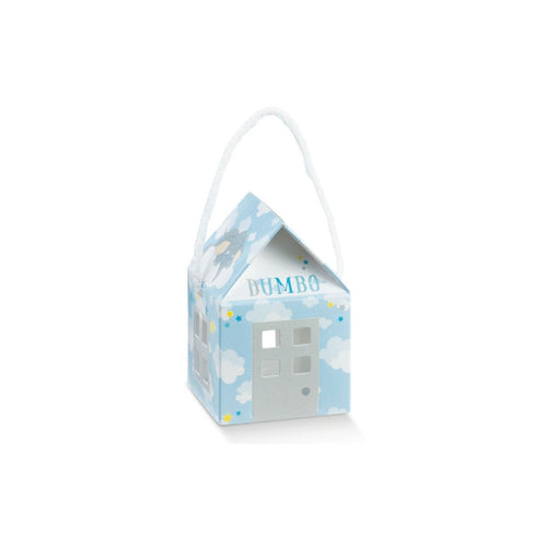 Scatolina Nascita Bimbo Casetta Disney Dumbo Elefante celeste