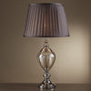 Lampada Da Scrivania Contemporanea Greyson Acciaio Cromo Vetro Ambra 1 Luce E27