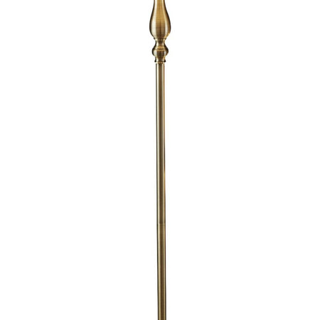 Piantana Contemporaneo Fiammingo Acciaio Ottone Tessuto 1 Luce E27