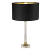 Lampada Da Scrivania Scarborough Acciaio Ottone Velluto Nero 1 Luce E27