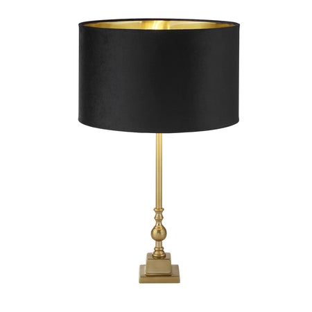Lampada Da Scrivania Contemporanea Whitby Metallo Cromo Tessuto Nero 1 Luce E27