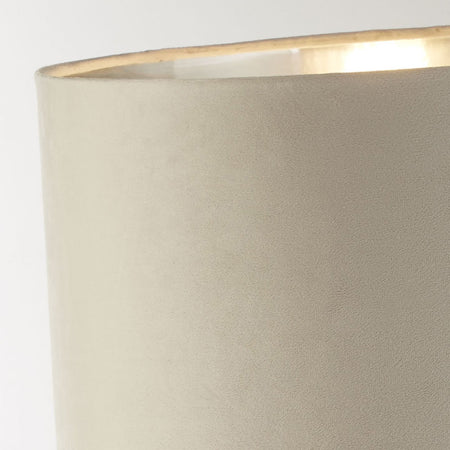 Lampada Da Scrivania Contemporanea Whitby Metallo Cromo Velluto Talpa 1 Luce E27