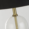Lampada Da Scrivania Contemporanea Oxford Acciaio Ottone Tessuto Nero1 Luce E27