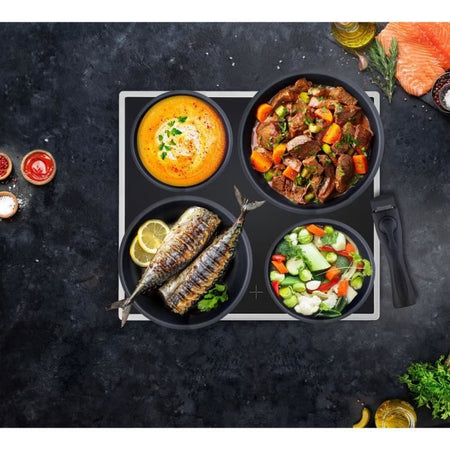 Batteria da cucina rimovibile Arthur Martin 15 camere 16-20-22-24-26 cm nero