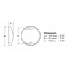Euroled 150 Acciaio Luce Calda/Ros