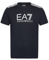 Emporio Armani T-Shirt Uomo Girocollo 7 Lines in Jersey Di Misto Cotone Asv