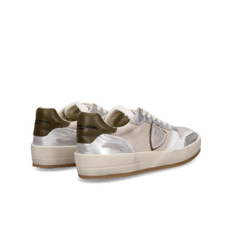 Philippe Model sneaker uomo philippe model - nice low man - argento da uomo