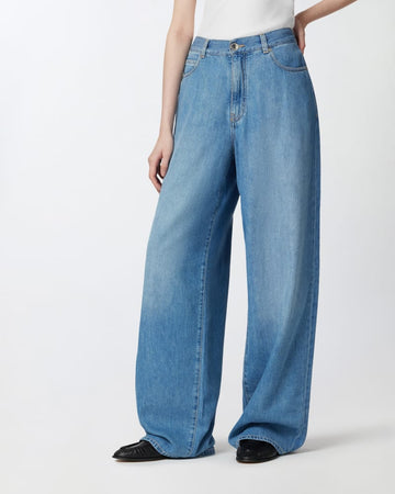 Pinko LAURYN LOOSE DENIM SLEGATO LEG 25 da donna