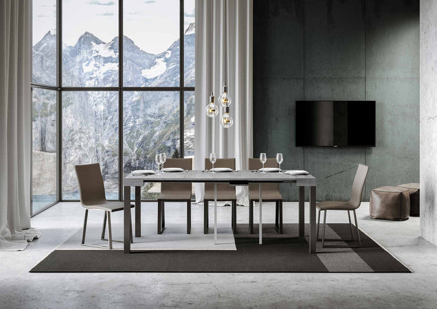 Tavolo consolle "Caserta" allungabile in legno per sala da pranzo