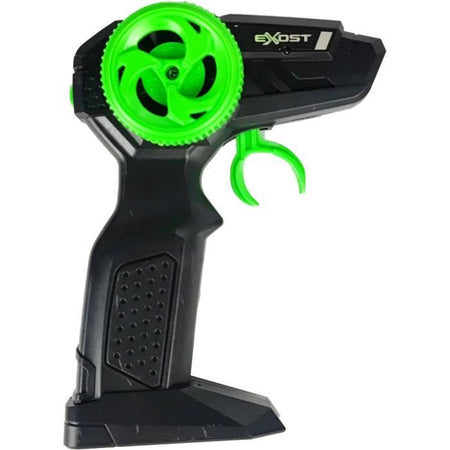 Auto telecomandata - EXOST - Metallo cromato 1:14 - 15 km/h - 31 -5 cm - argento e verde - 5 anni