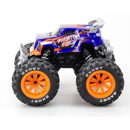 Coche teledirigido - EXOST - Phantom Force 1:16 - 10 km/h - 28 -5 cm - morado y naranja - 5 aos
