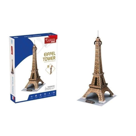 Puzzle 3D - All Eiffel - Gioco di costruzioni - EXPLORA - 39 pezzi - Dai 5 anni