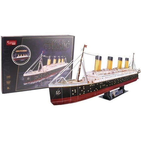 Puzzle 3D luminoso - Nave Titanic - Gioco di costruzione - EXPLORA - 266 pezzi - Età 8+