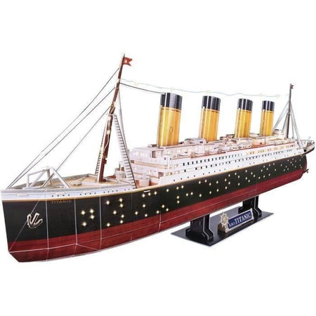 Puzzle 3D luminoso - Nave Titanic - Gioco di costruzione - EXPLORA - 266 pezzi - Età 8+