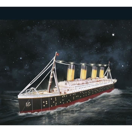 Puzzle 3D luminoso - Nave Titanic - Gioco di costruzione - EXPLORA - 266 pezzi - Età 8+