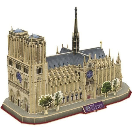 Puzzle 3D - Notre Dame de Paris - Gioco di costruzioni - EXPLORA - 128 pezzi - Da 8 anni in su