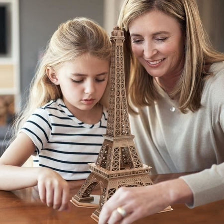 Puzzle 3D - Torre Eiffel - Gioco di costruzione - EXPLORA - 80 pezzi - Da 8 anni in su