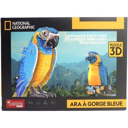 Puzzle 3D - Pappagallo - Gioco di costruzioni - EXPLORA - Uccello - 94 pezzi - Da 8 anni in su