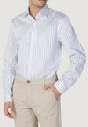 calvin klein CAMICIA TWILL STRIPE FITTED da uomo