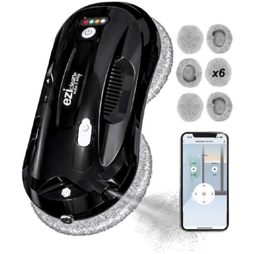 EZIclean Windobot S4 Plus Robot per la pulizia dei vetri - EZICLEAN - Movimento rotatorio - Batteria di backup - Bagnato