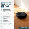 Robot aspirapolvere e scopa connesso con base svuotante EZICLEAN All-in-one Z10 Plus - 240 min - 6000 pa - 180 m - 1,5 L