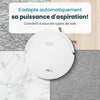 EZICLEAN All In One Z12 Ultra - Robot aspirapolvere e scopa connesso con base svuotante - 270 min - 14,4 V - 1,8 L - Bianco