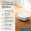 EZICLEAN All In One Z12 Ultra - Robot aspirapolvere e scopa connesso con base svuotante - 270 min - 14,4 V - 1,8 L - Bianco