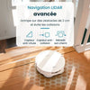 EZICLEAN All In One Z12 Ultra - Robot aspirapolvere e scopa connesso con base svuotante - 270 min - 14,4 V - 1,8 L - Bianco