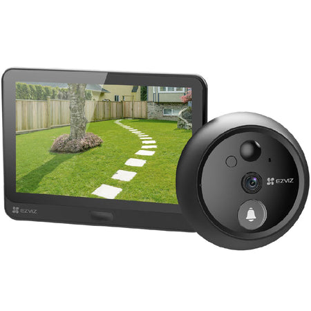 EZVIZ HP4 (BLACK) - VIDEOSPIONCINO SMART - DISPLAY A COLORI 4.3"" FHD - WIRELESS - VIDEO LIVE