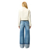 Pinko piumini donna pinko - gelato giubbino tweed - bianco da donna