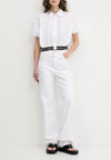 KARL LAGERFELD CAMICIA KLJ CROPPED WOVEN SHIRT da donna