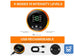 Elettrostimolatore di Ricambio per Sistemi EMS 8 Modalità 19 Intensità coon Cavo USB di Ricarica