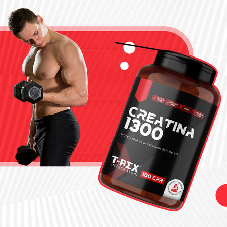 Creatina Micronizzata Monoidrato 100 compresse da 1,5 gr T-Rex