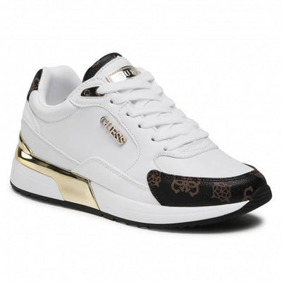 Guess Sneakers Nere Donna Scarpe Sportive Lacci Suola In Gomma Scarpa Fl5moxfal12 Casual Logo Sneaker Nera Fashion