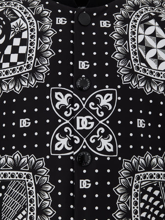 Dolce &amp; Gabbana Giubbino Bomber Stampato da uomo