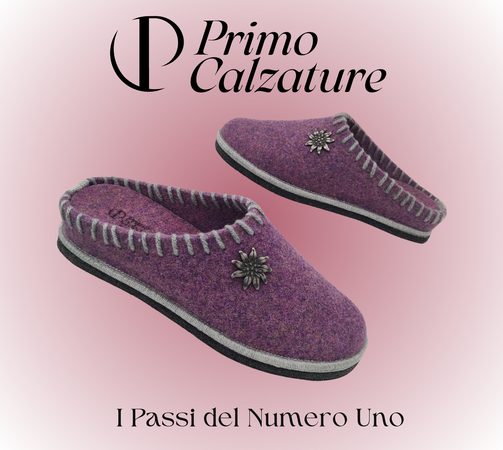 Le Originali Tirolesi Ciabatte Donna in Vera Lana Cotta, Pantofole Invernali 100% Made in Italy, Artigianato Ecosostenibil