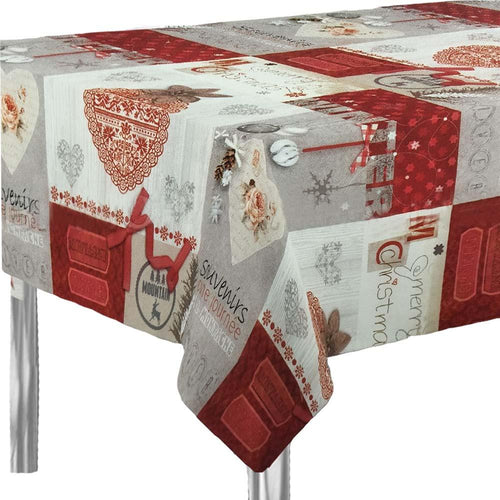 Equart Tovaglia Antimacchia Natalizia 150x240 Souvenir d'un Jurne S30 - Passarelli Biancheria