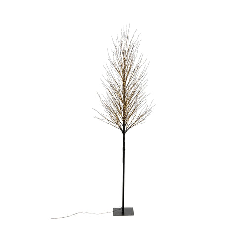 Albero di natale Sparkly con 1480 microled luce calda decorazione da esterno h 210 cm