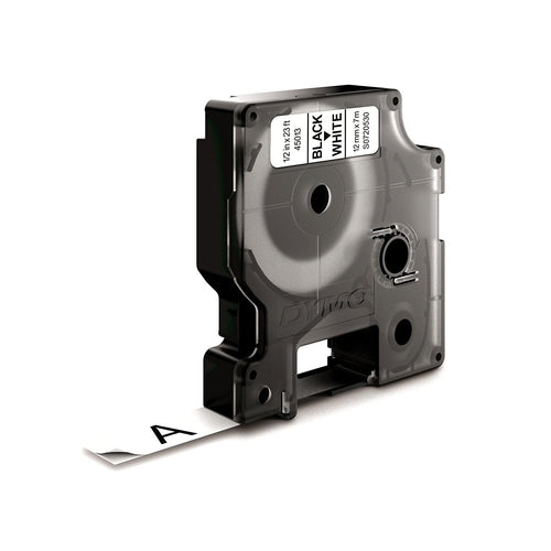 ORIGINALE DYMO Nastro Nero su bianco S0720530 45013 12mm x 7m, Standard-D1-ruolo